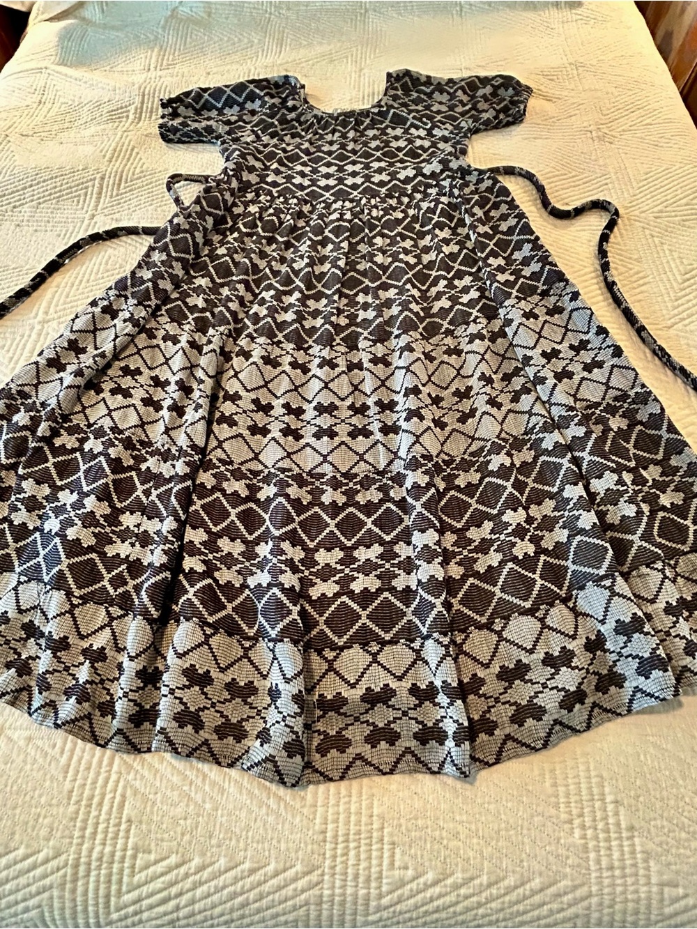 Ace & Jig Black and White Patterned Maxi Dress